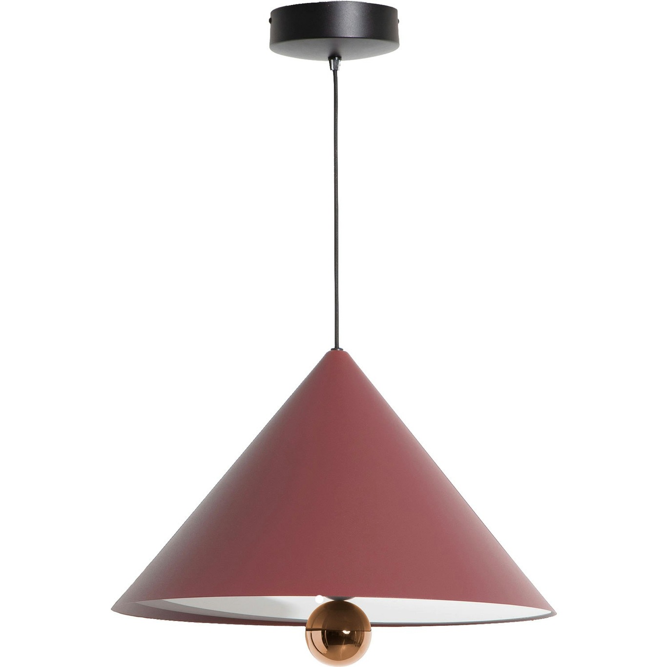 Cherry LED Pendant 500 mm, Red Brown