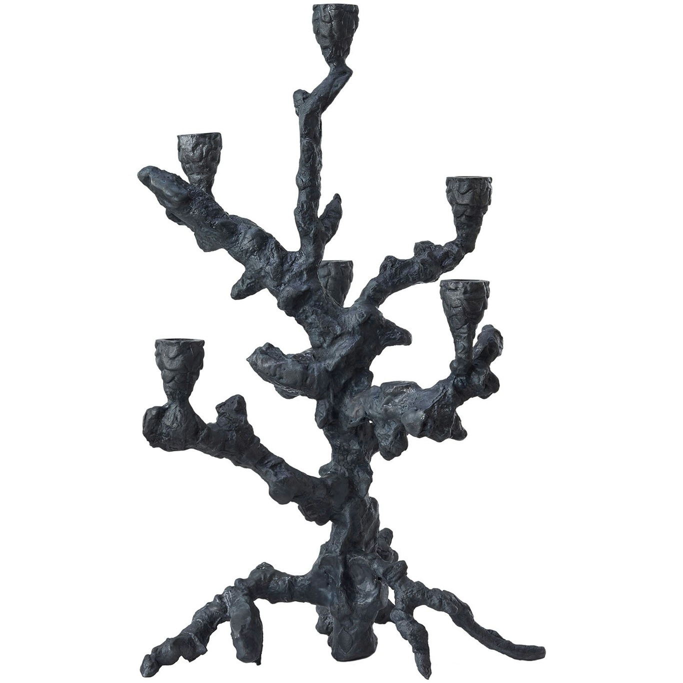 Apple Tree Candle Holder 6 Arms, Graphite