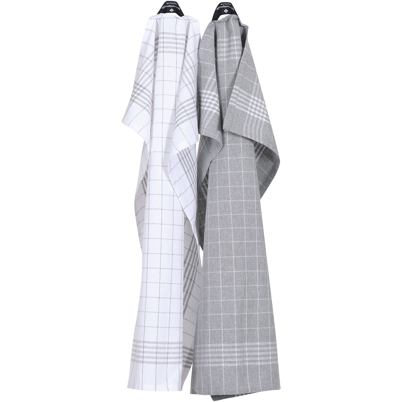 Astrid Kitchen Towel 2-pack 50x70 cm, Grey/White