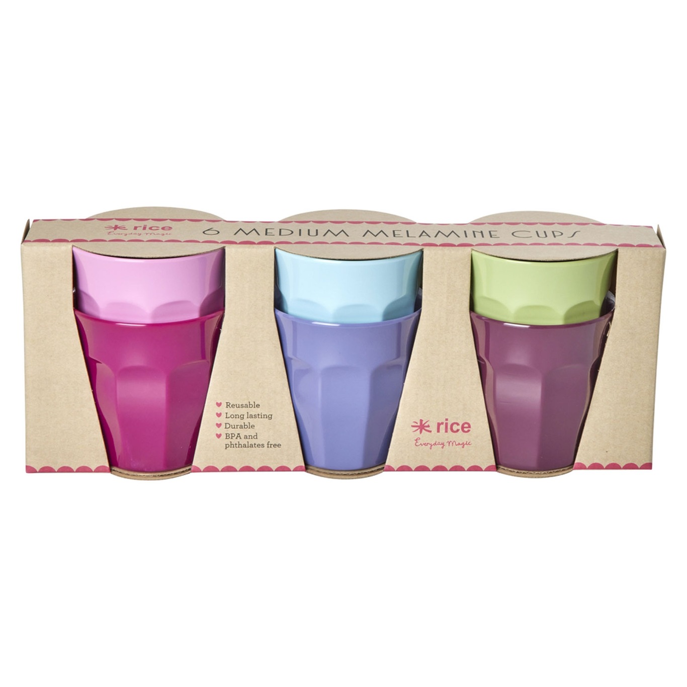 Melamine Cups 22,5 cl, 6-pack