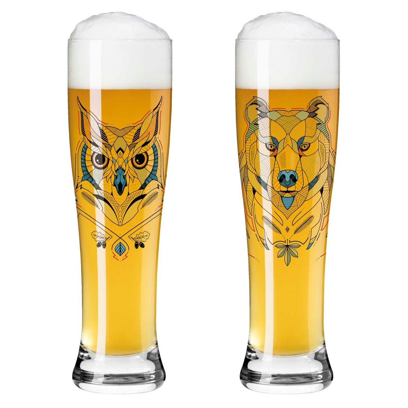 Brauchzeit Beer Glass 2-pack, #1 & 2