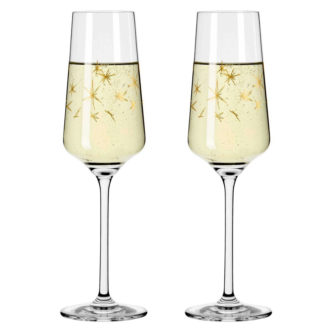 Celebration Deluxe Champagne Glass Stars 2-pack, 23 cl
