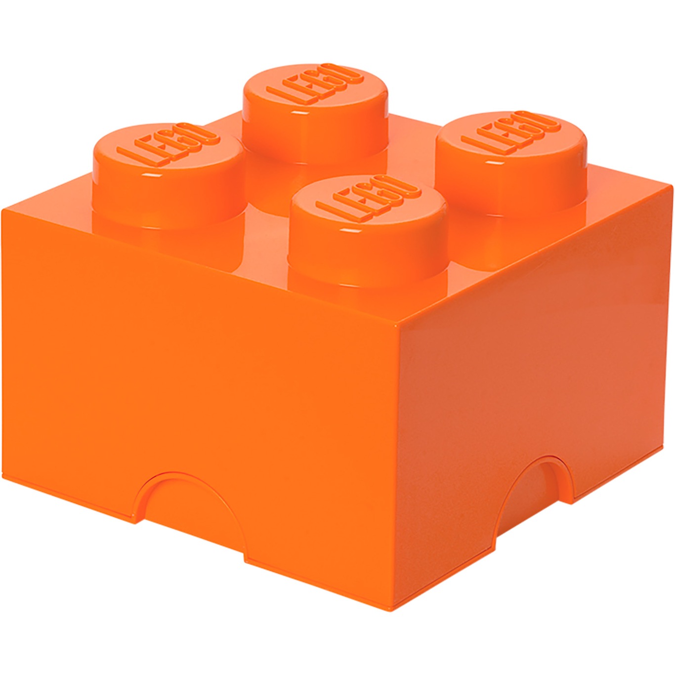 LEGO® Storage Box 4 Knobs, Bright Orange