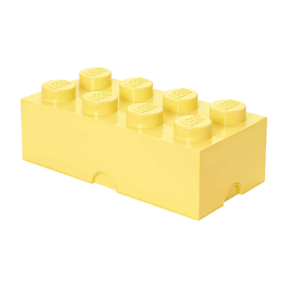LEGO® Storage Box 8 Knobs, Cool Yellow