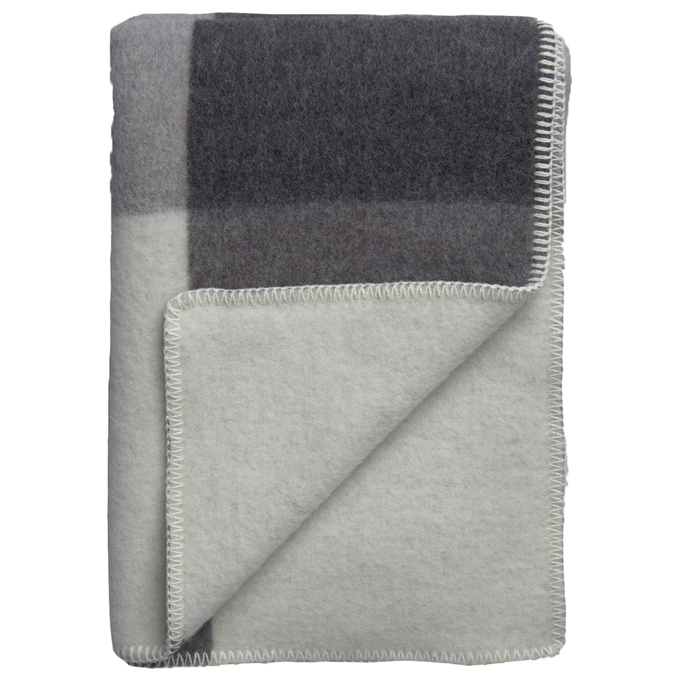 Syndin Wool Plaid 200x135 cm, Grey Melange