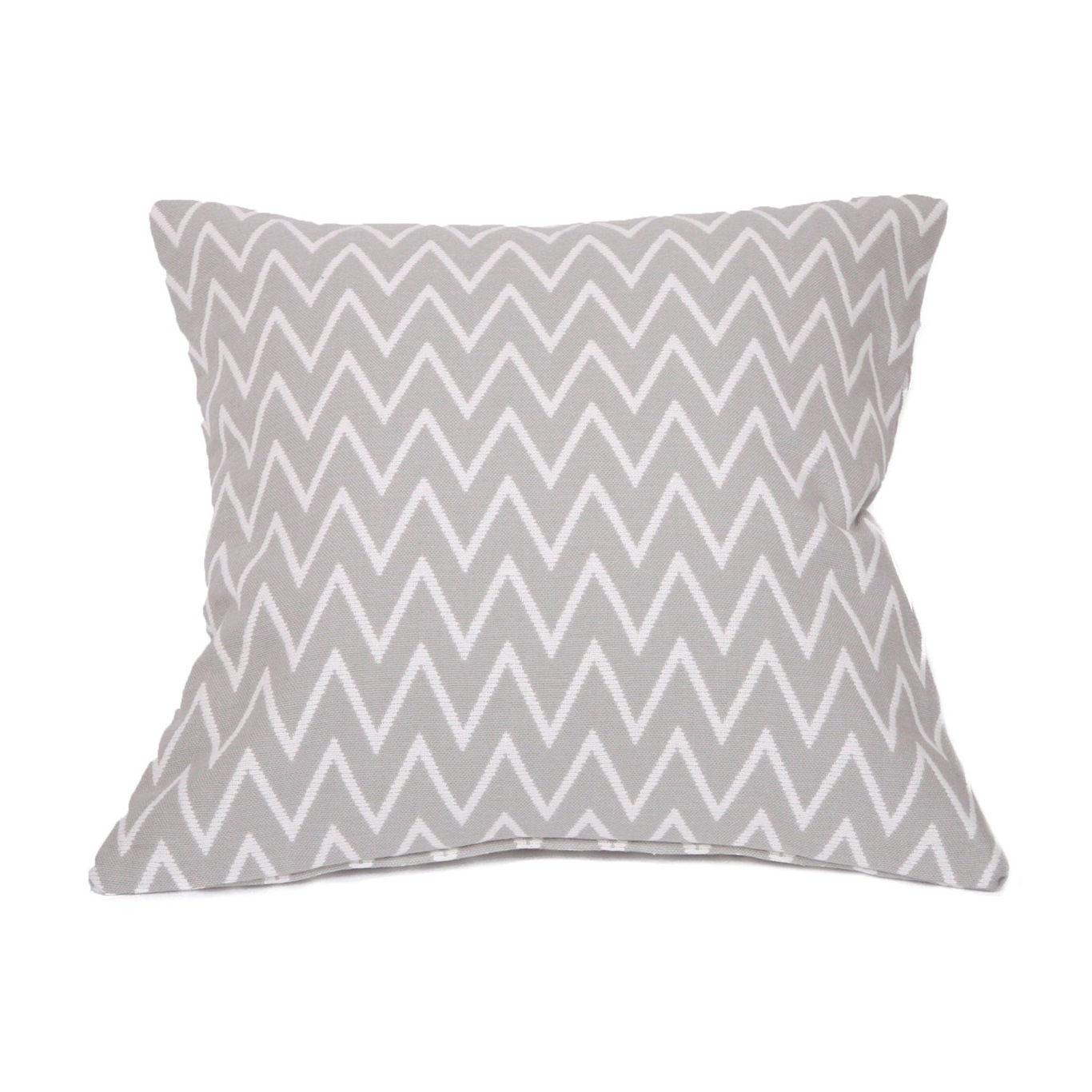 Zigzag Cushion Cover 50x50cm, Grey/White