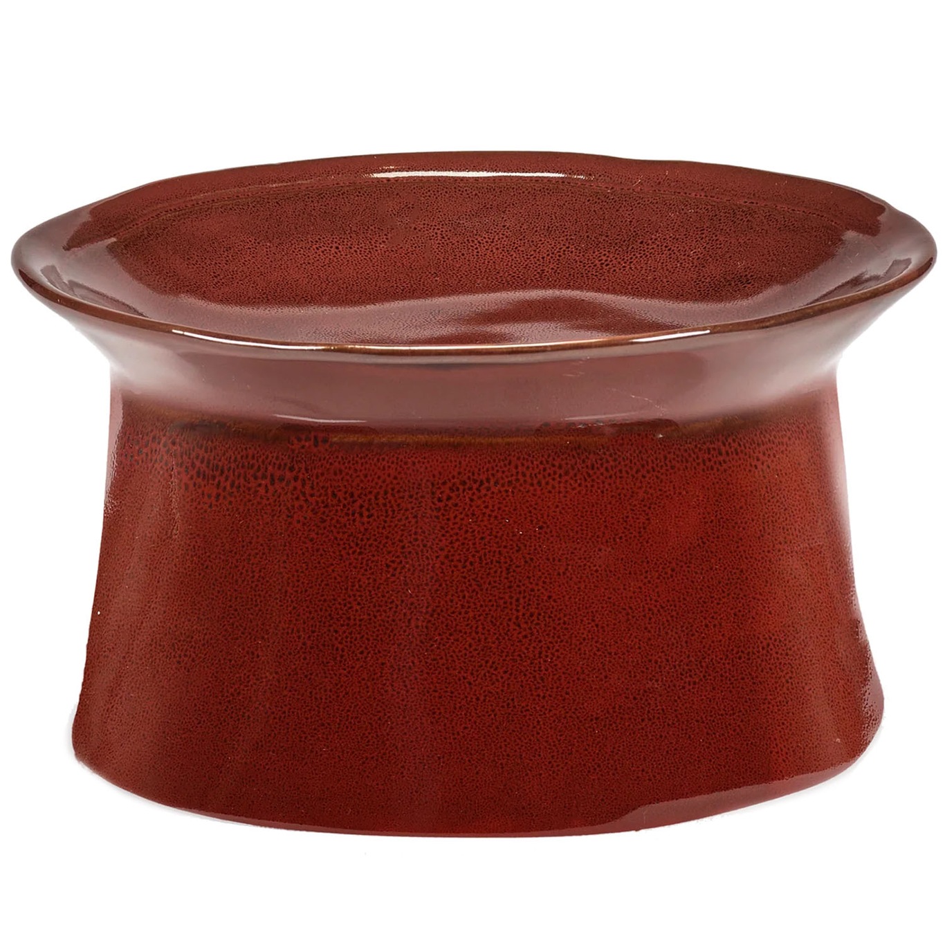 La Mère Bowl With Foot, Venetian Red