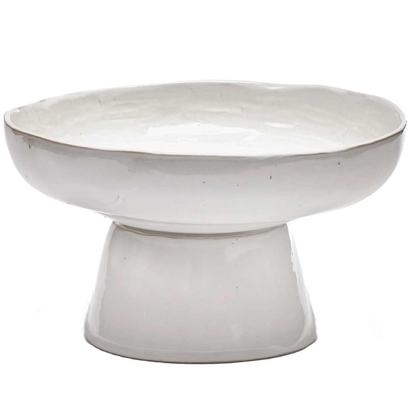 La Mère Bowl With Foot, Off-white