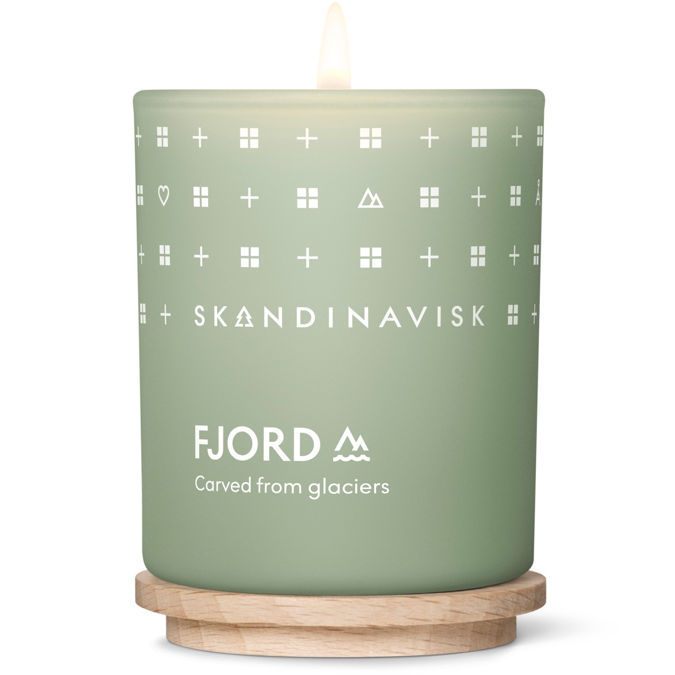 FJORD Scented Candle with Lid Scented Candle Light Green S