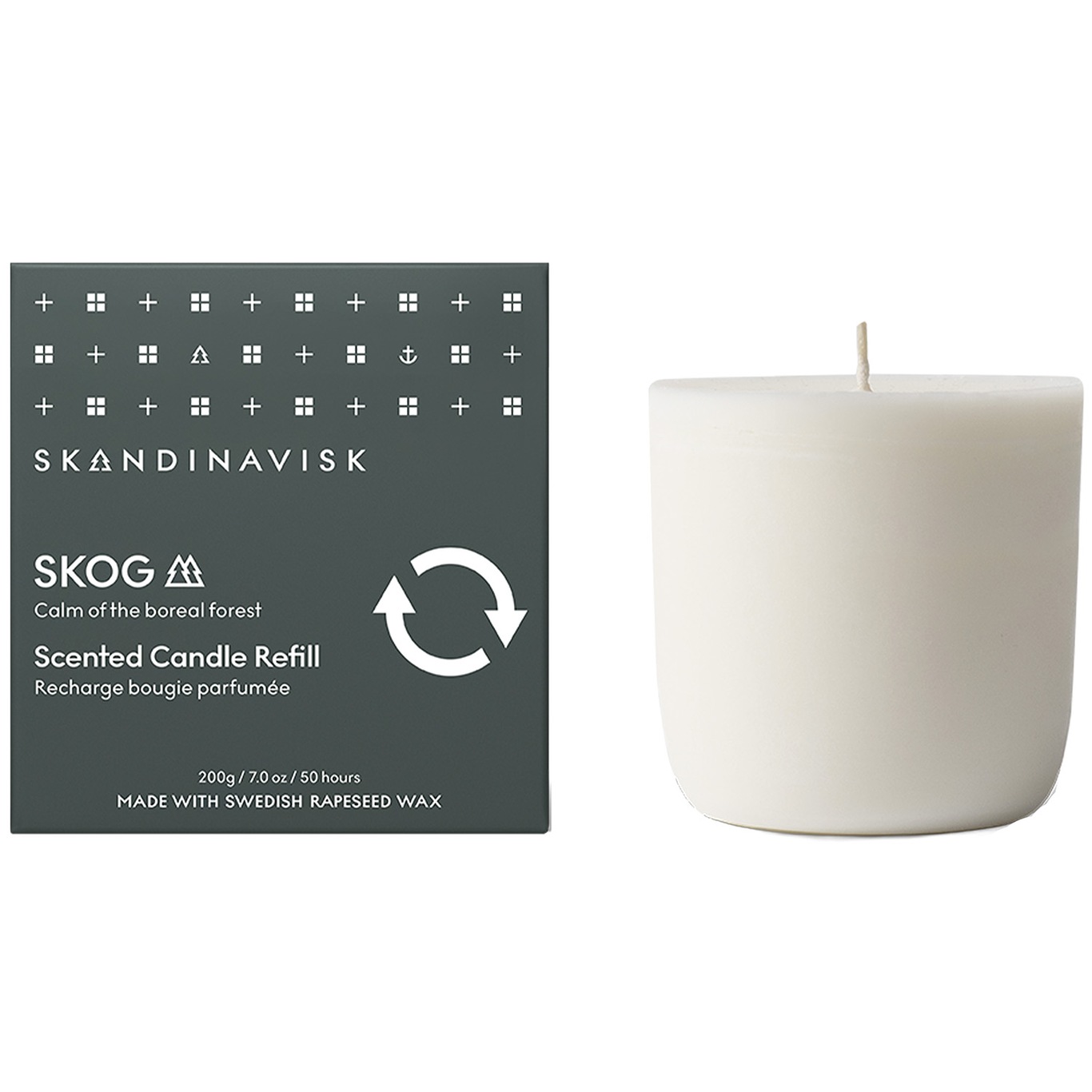 SKOG Scented Candle With Lid 200 g - Refill
