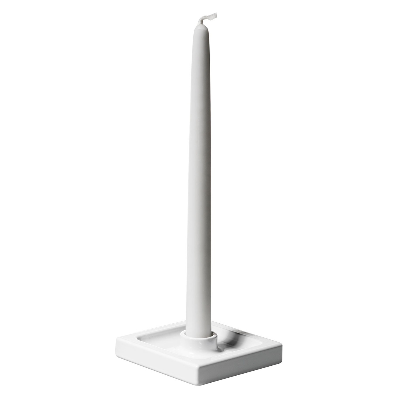 Crater 1 Candle Holder, White