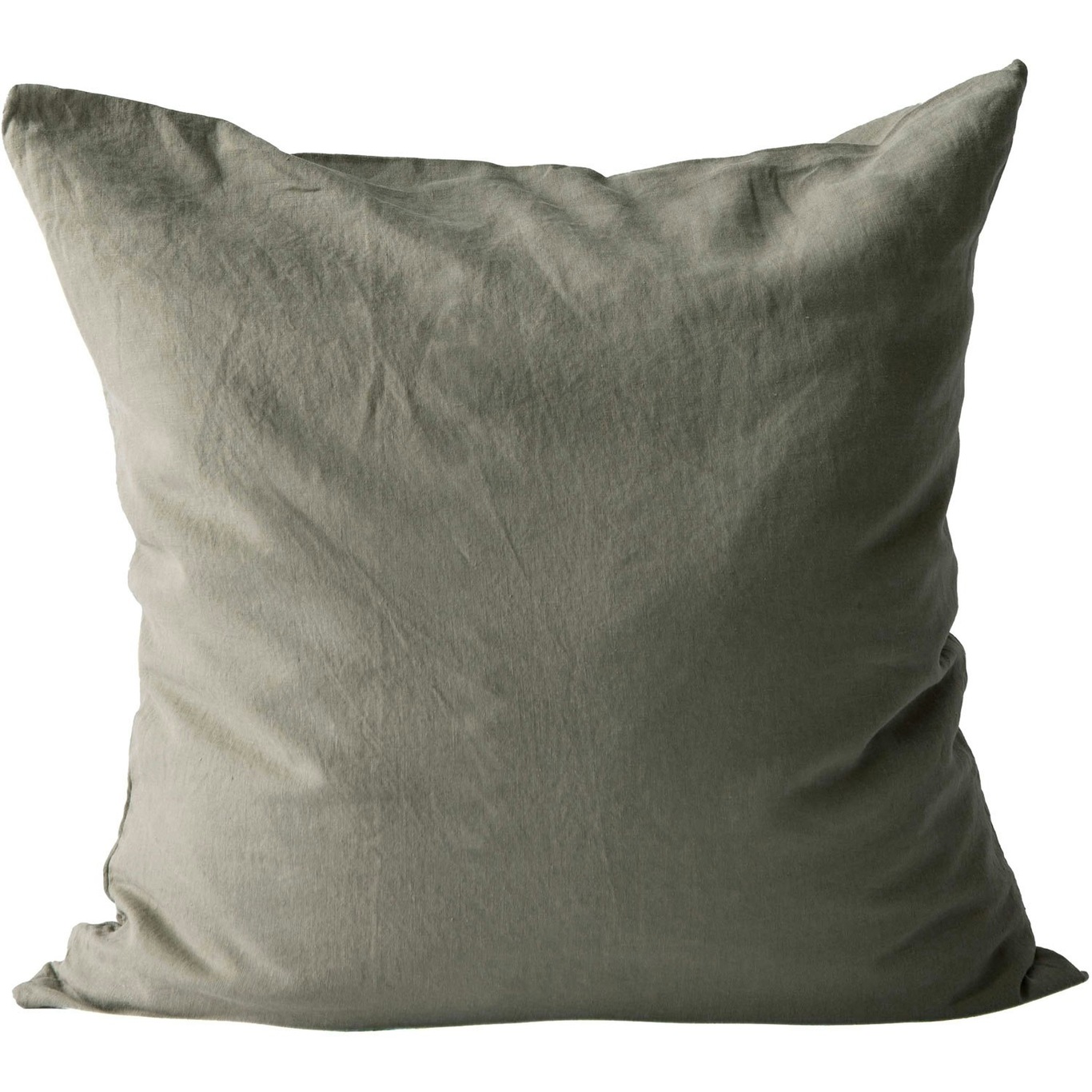 Linen Pillowcase 65x65 cm, Olive