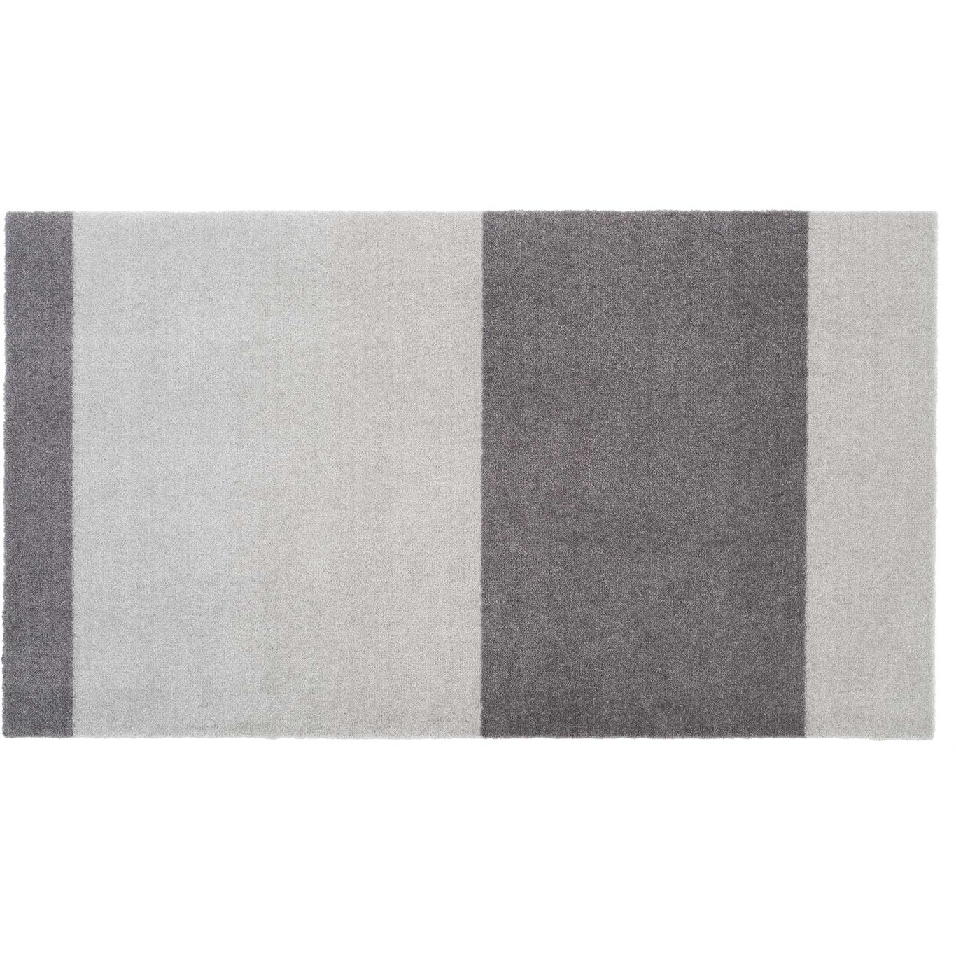 Stripes Rug Steel Grey / Light Grey, 67x120 cm