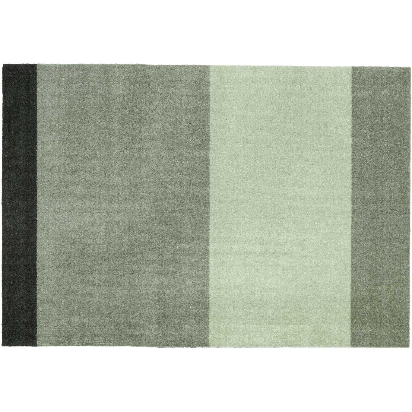Stripes Rug Light Green / Dark Green, 90x130 cm
