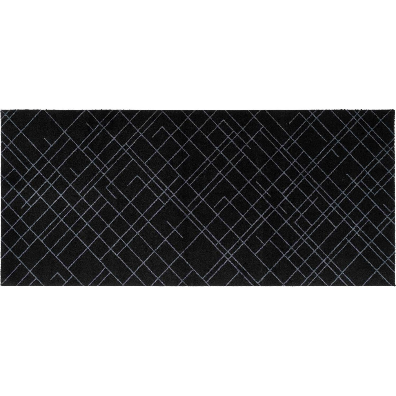 Lines Rug 90x200 cm, Dark Grey