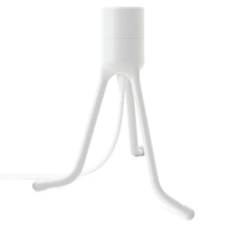 Tripod Base Lamp Stand, White