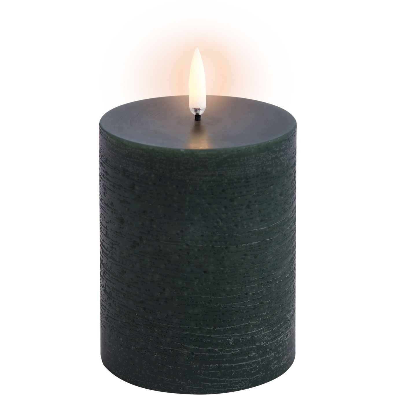 LED Pillar Candle 7,8x10,1 cm, Pine Green