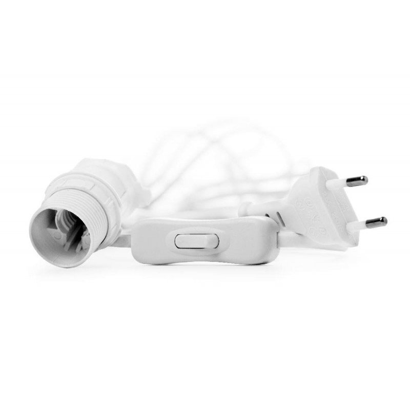 Cable With Switch 5 m, White