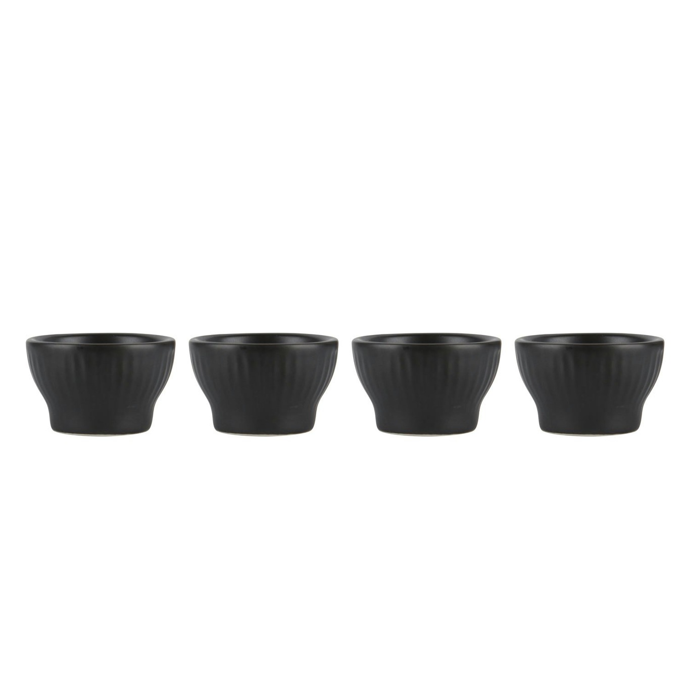 Groovy Egg Cups 4-pack, Black