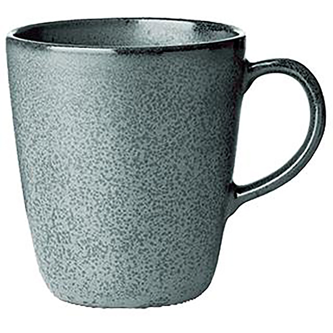 Raw Mug 35 cl with handle, Northern Green