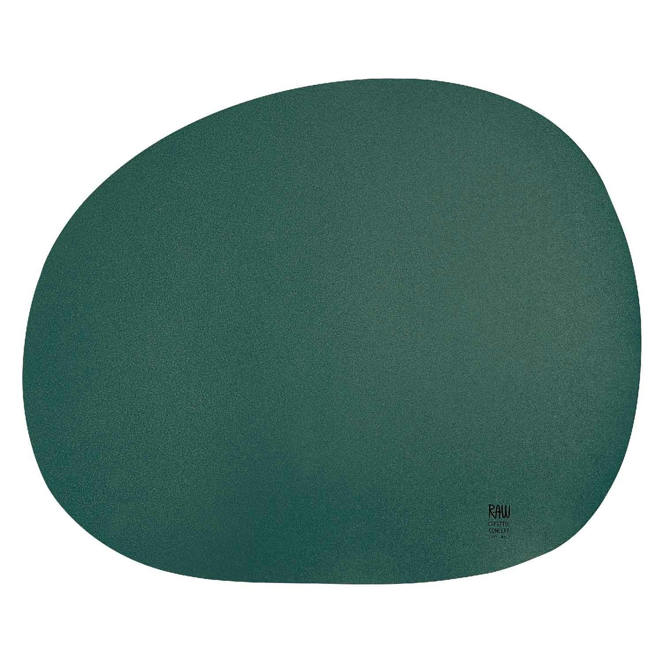 Raw Organic Placemat 33,5x41 cm, Dark Green