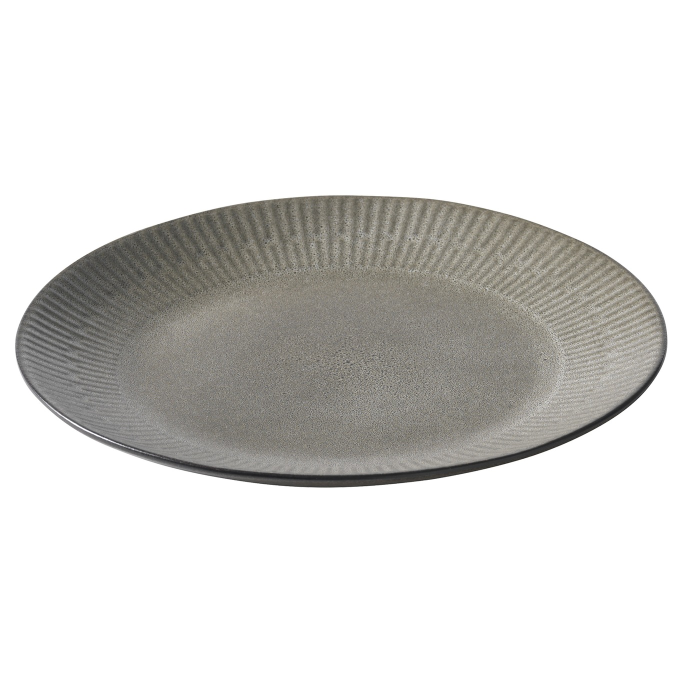 Relief Plate 22 cm, Grey