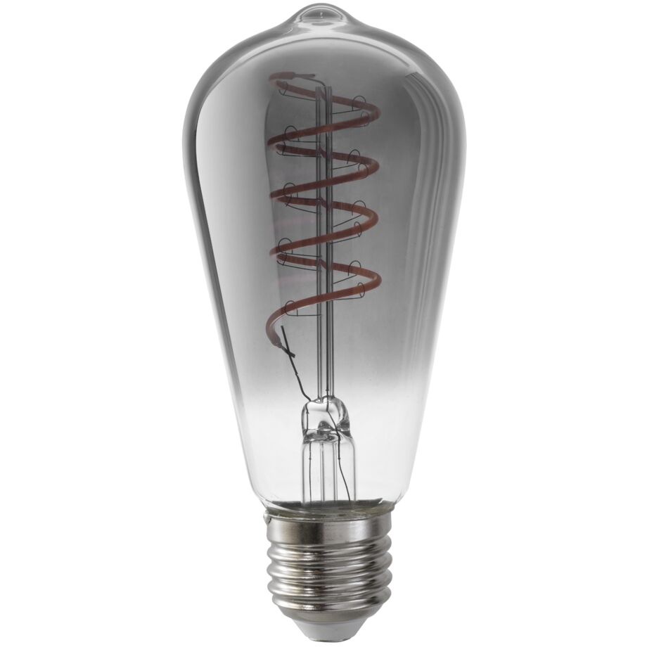 LED Smoke E27 5W 140Lm 1800K Spiral Dim Edison Lamp