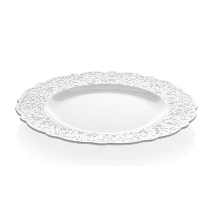 Dressed Dining Plate 27,3 cm, white - Alessi @ RoyalDesign