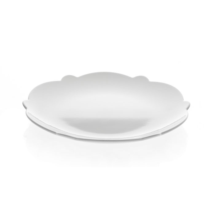 Dressed side plate, white