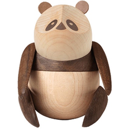 Panda Wooden Figurine, 10 cm
