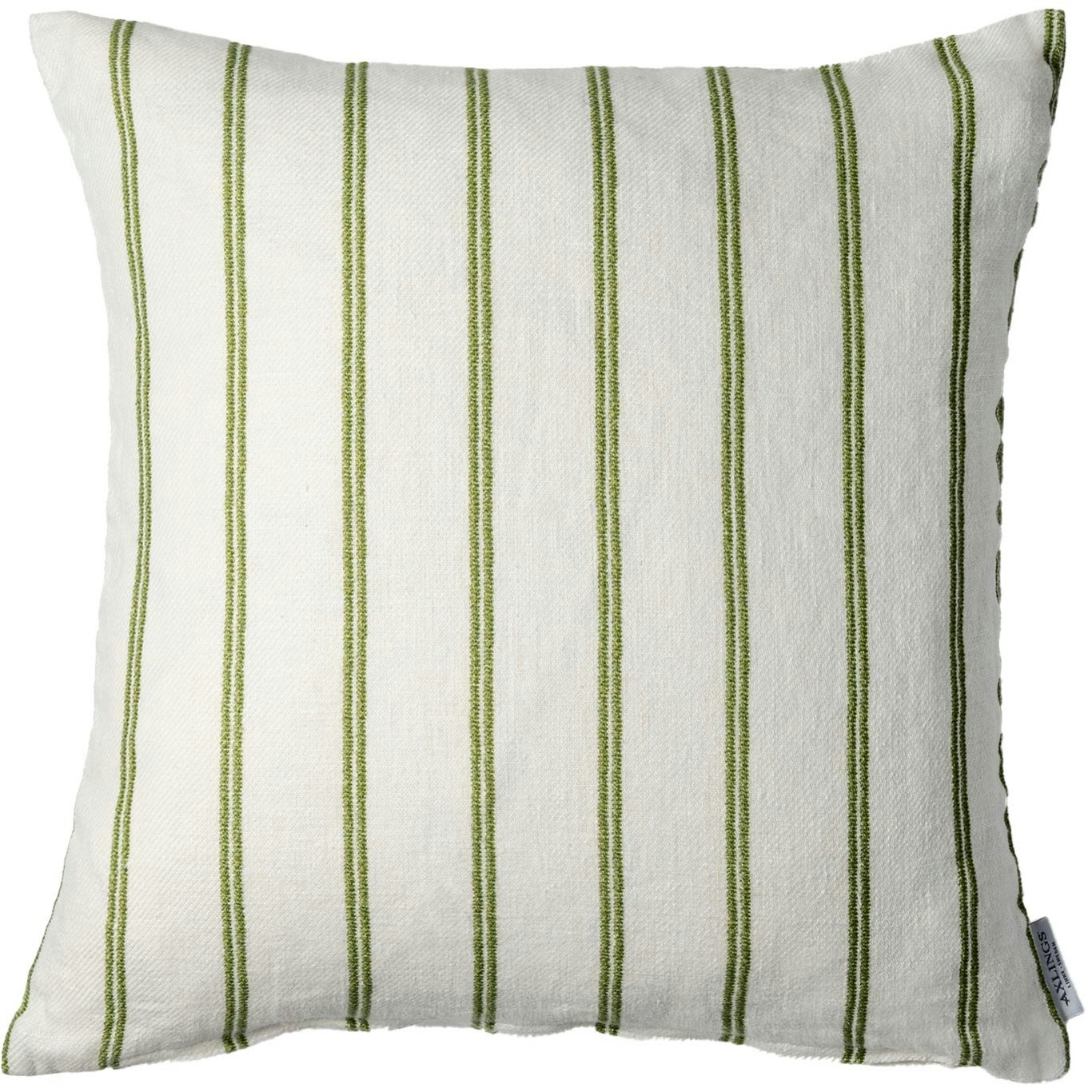 Linåker Cushion Cover 43x43 cm, Green/Off-white