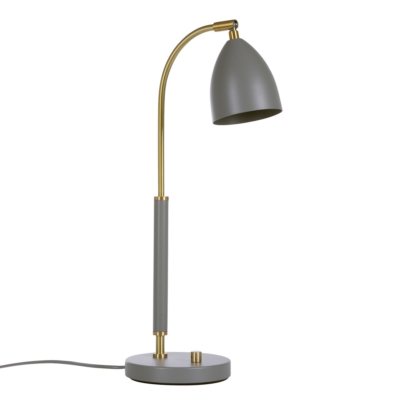 Deluxe Table Lamp LED, Warm Grey/ Brass