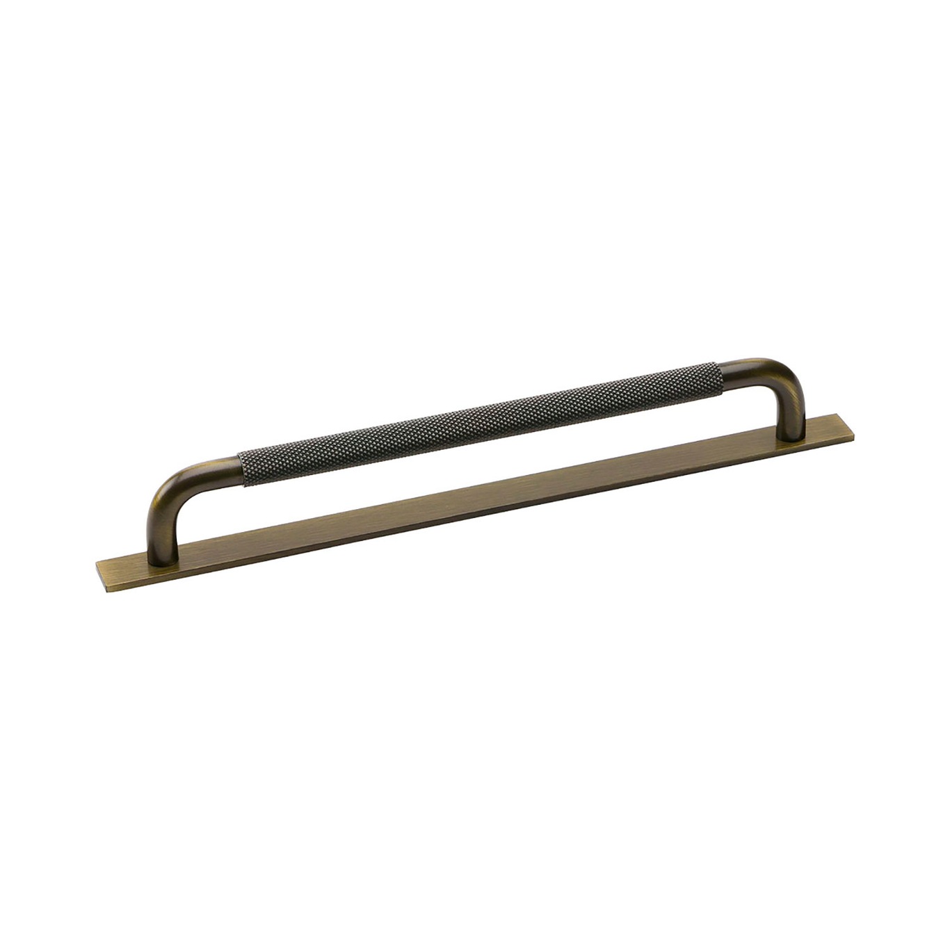 Helix Handle With Plate 224, Antique Bronze