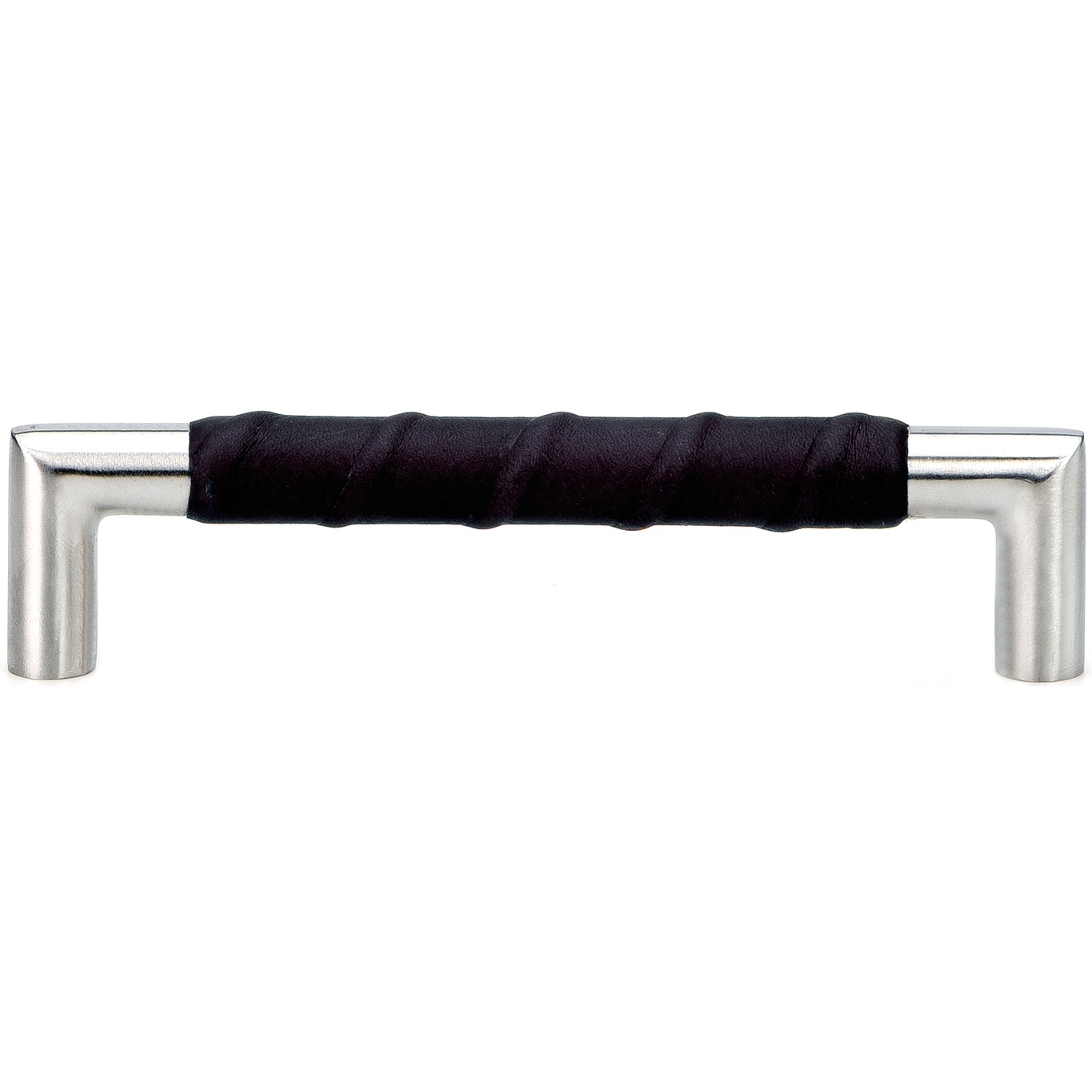 Norma Handle Stainless/Black Leather, CC 128