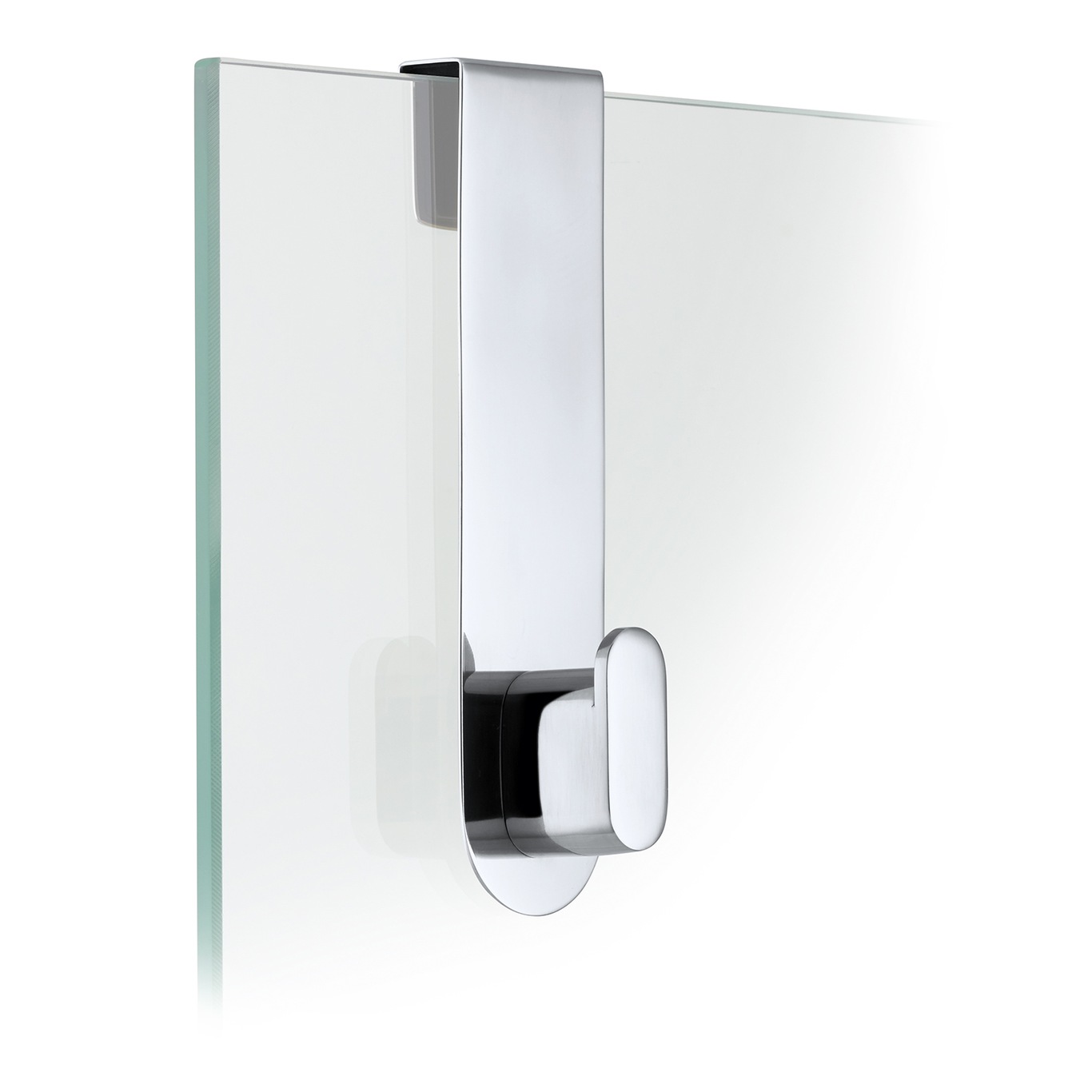 Areo Hanger For Glass Door, Polished