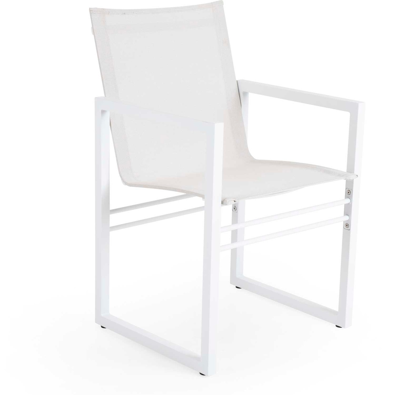 Vevi Dining Chair, White/Alu