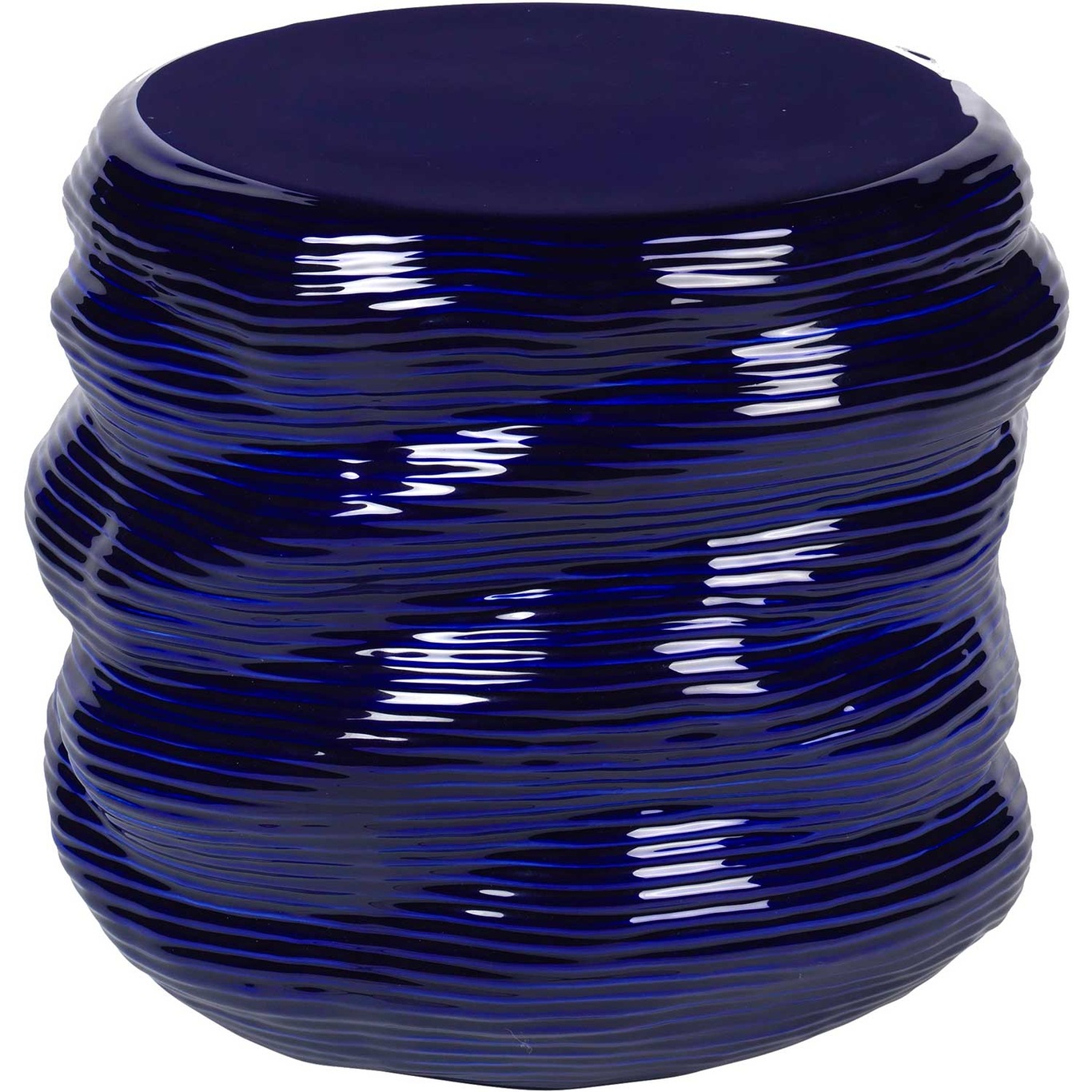 Earthernware Table, Astral Aura Dark Blue