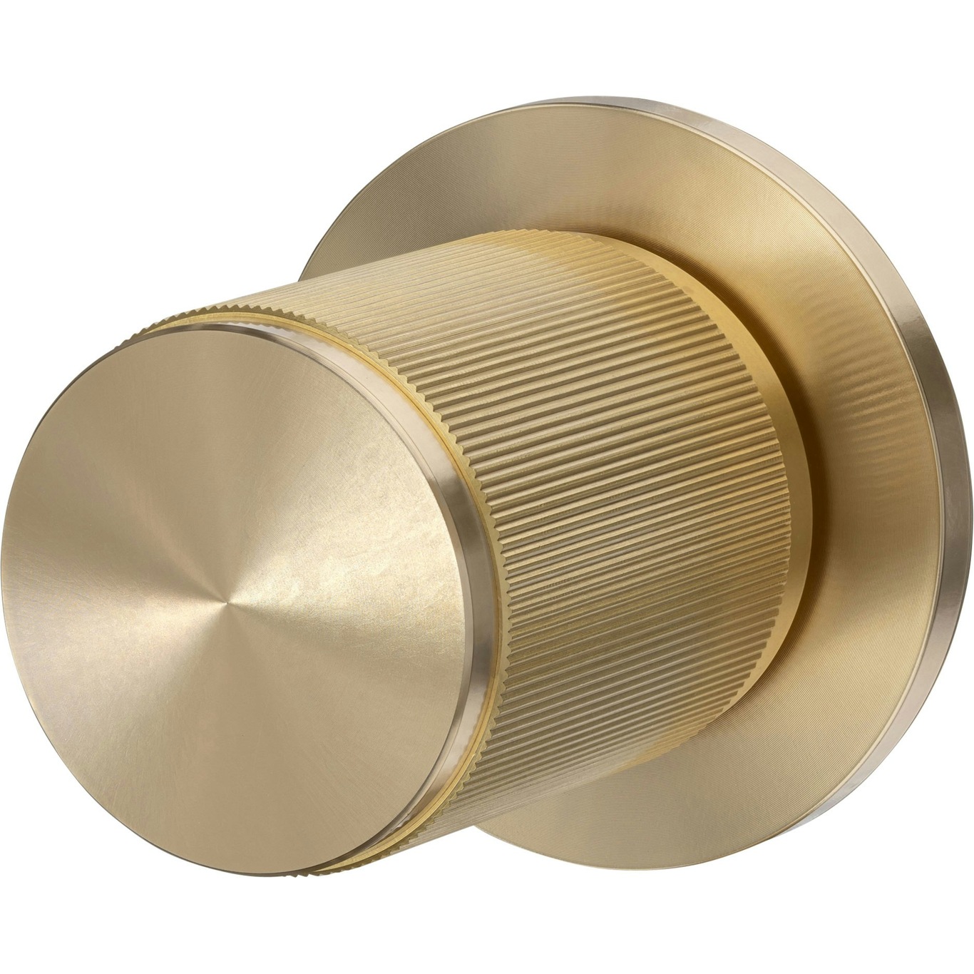 FIXED DOOR KNOB / DOUBLE-SIDED / LINEAR / BRASS - Buster + Punch