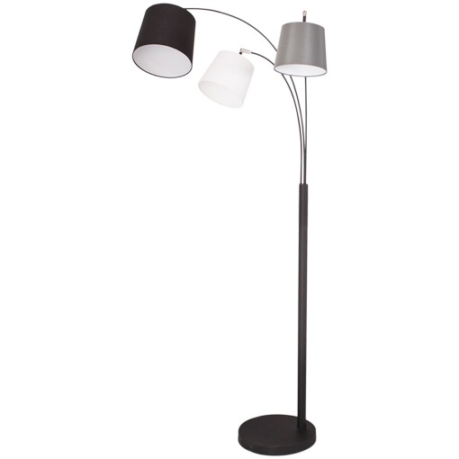 Foggy Floor Lamp 3-lid 175 cm, Sand Black