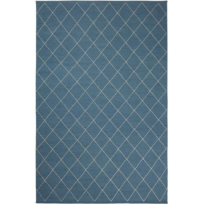Diamond Rug 230x336 cm, Heaven Blue/Off White