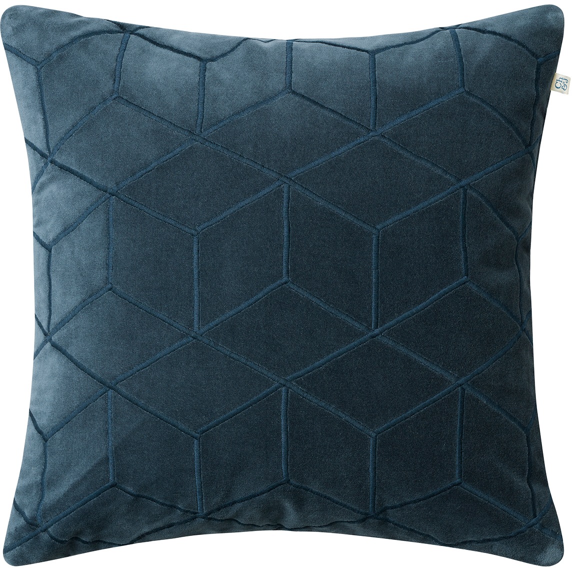 Vir Cushion Cover 50x50 cm, Sea Blue