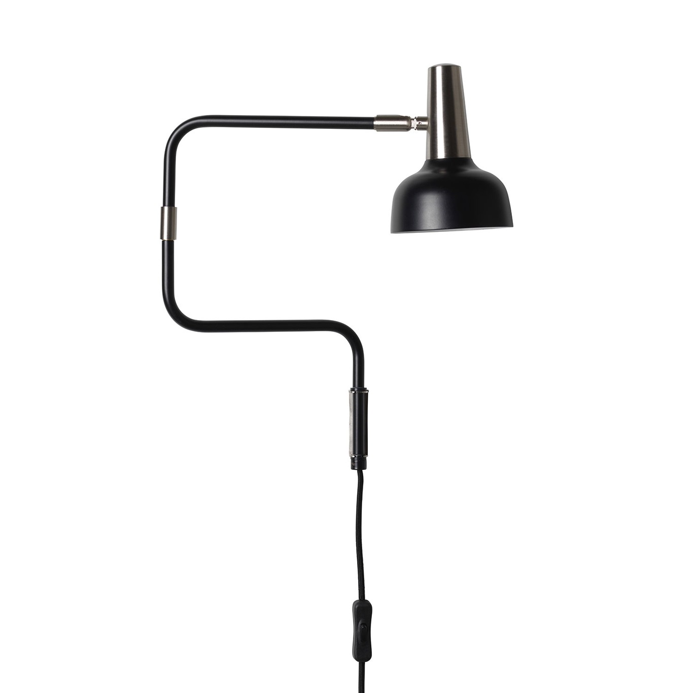 Ray Wall Lamp LED, Black/Nickel