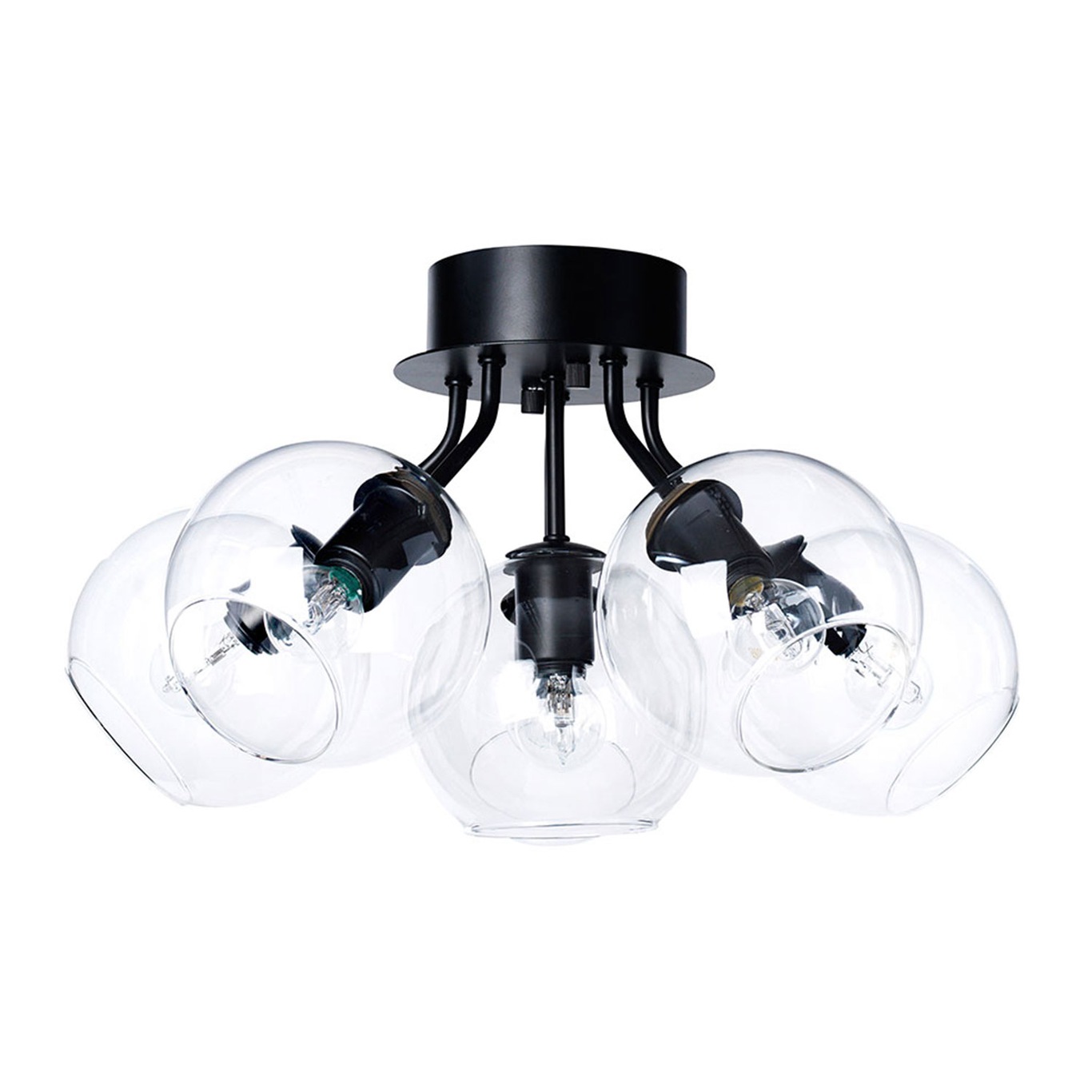Tage 50 Ceiling, Black/Clear