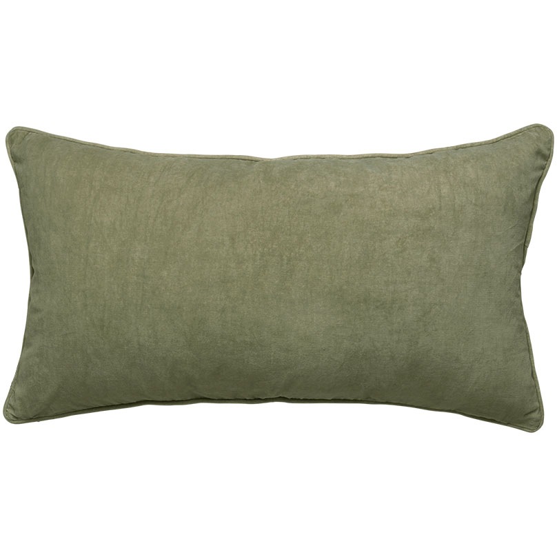Velvet Soft Gable Cushion Cover 50x90 cm, Seagrass
