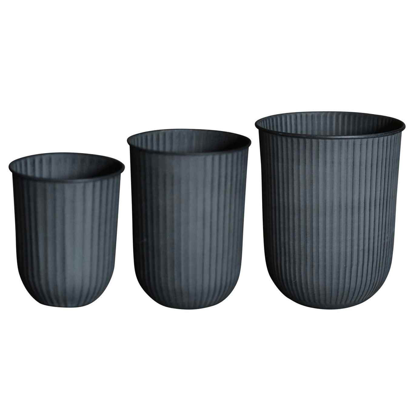 Out Stripe Pots 3-pack, Black