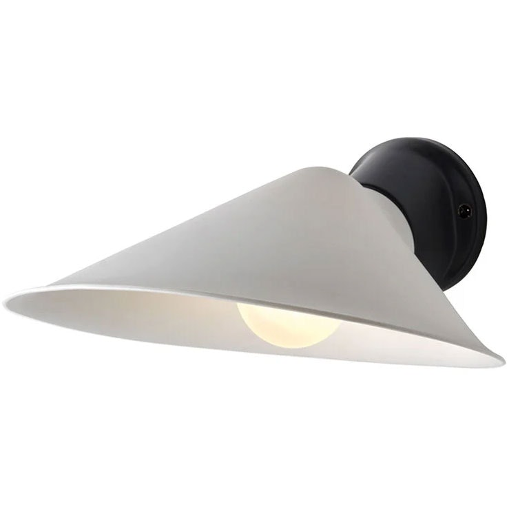 Plume SW Wall Lamp With Switch, Porcelain