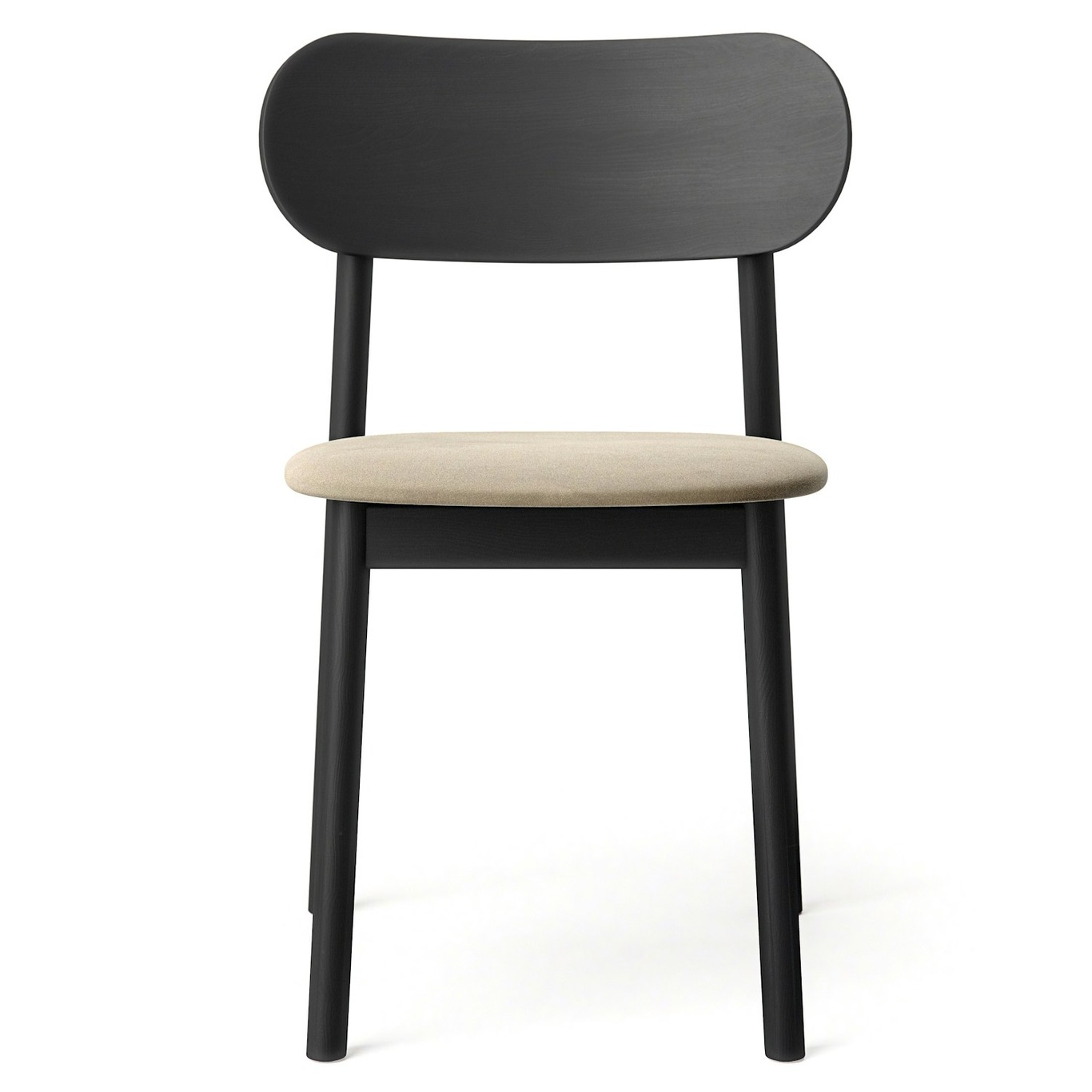 Elephant Chair, Black / Beige Velvet