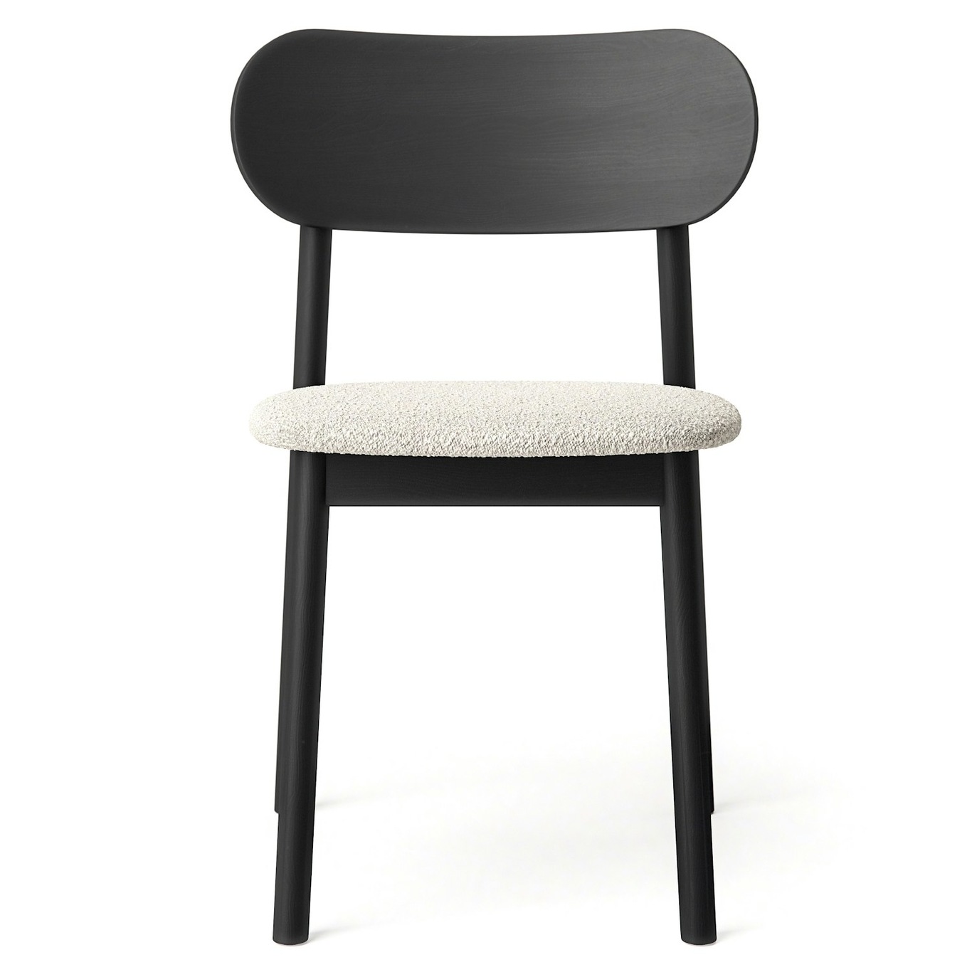 Elephant Chair, Black / White Bouclé