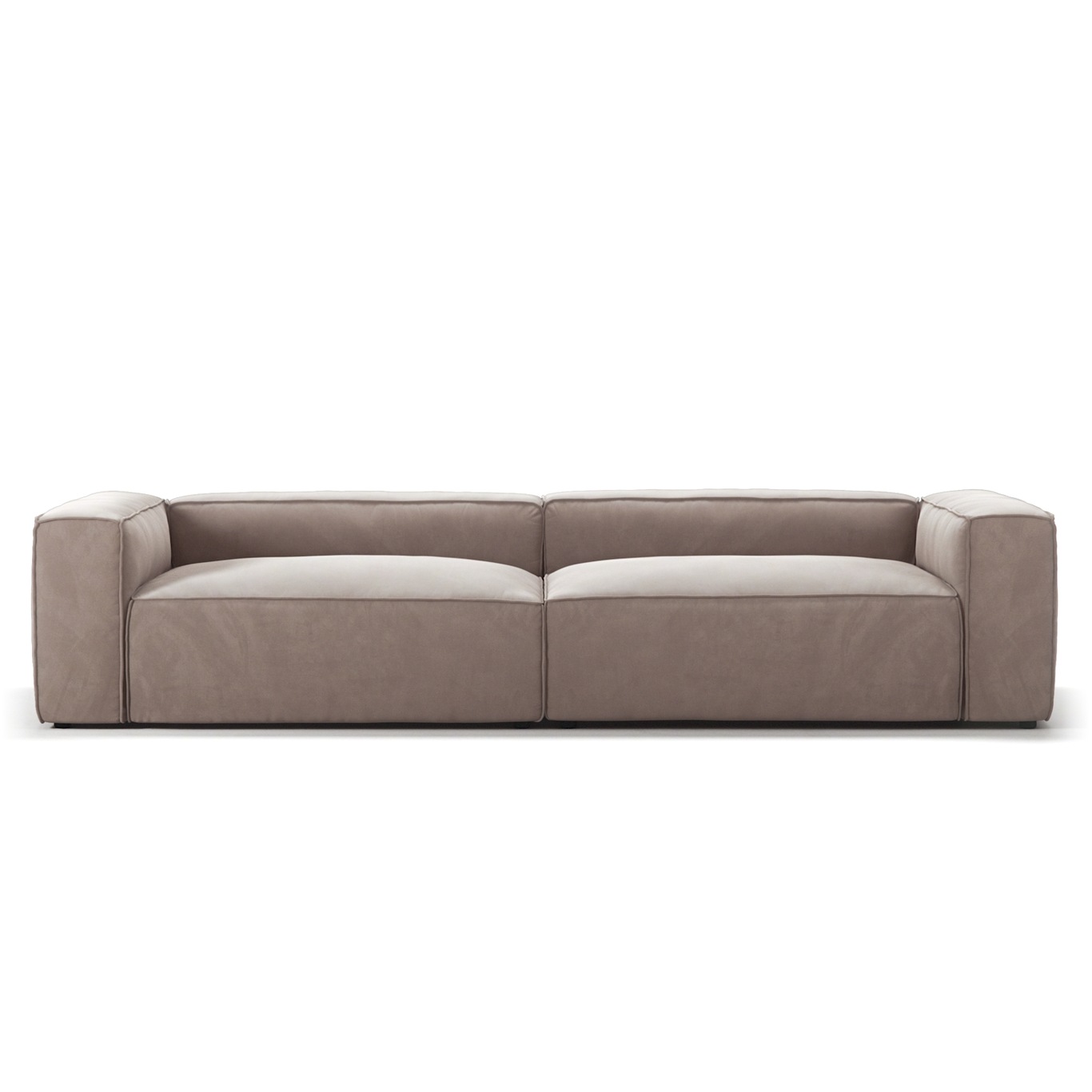 Grand 4-Seater Sofa Velvet, Dusk Beige