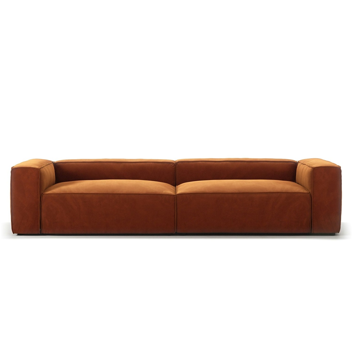 Grand 4-Seater Sofa Velvet, Copper Glow